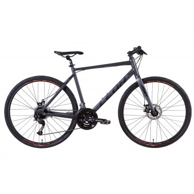 Велосипед 28" Leon HD-80 2021 (графитовый с черным (м)) LEON OPS-LN-28-018